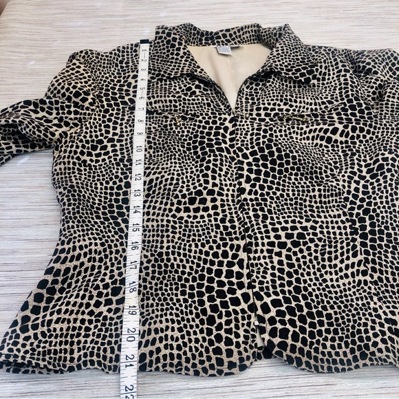 Allison Taylor Animal Print Silk Jacket - Picture 12 of 16